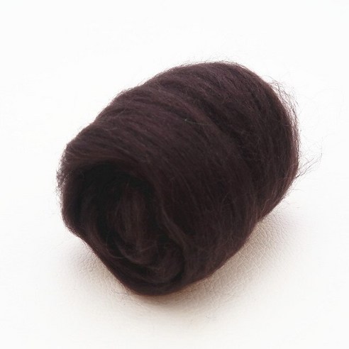 양모펠트 인형키링만들기 양모키링 브라운 컬러 시리즈 펠트 울 로빙 섬유 바늘 직조 DIY 10g x 8 50g 1, [08] 79