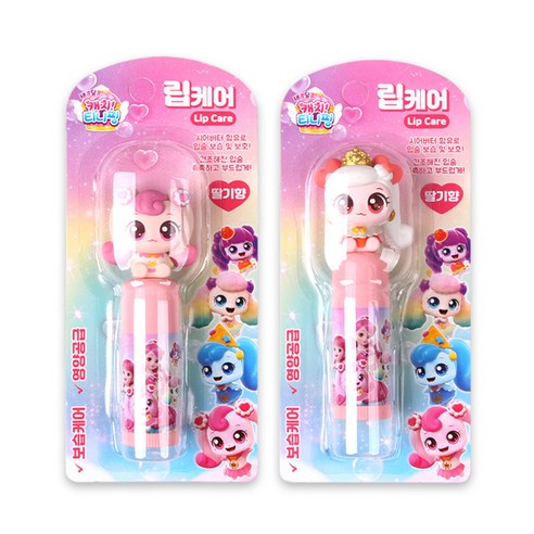 캐치티니핑 립케어 딸기향 2종 하츄핑 + 달콤핑 2024년제조, 1세트, 3.8g, 2종 딸기향