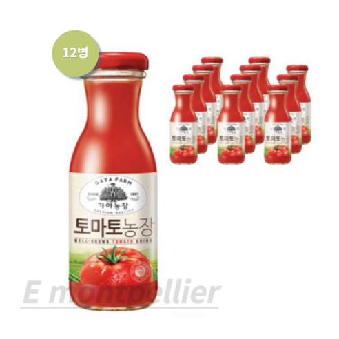 가야농장 토마토 음료, 180ml, 48개