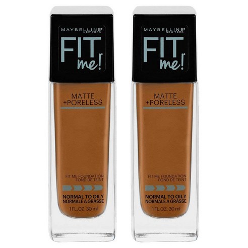 메이블린 핏 미! 매트+ 포어리스 파운데이션 30ml, Cappucino, 2개