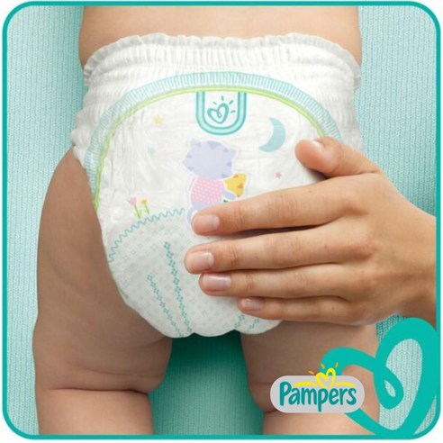 아기의 편안함과 건조함을 위한 유럽산 팸퍼스 베이비드라이 기저귀