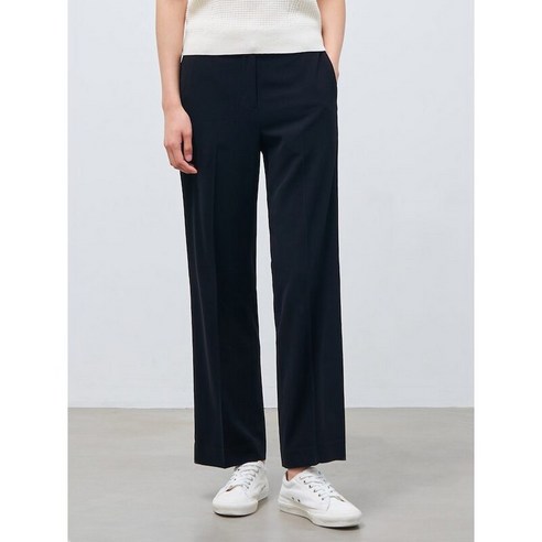 빈폴 BEANPOLE LADIES 폴리 혼방 롱 부츠컷 팬츠 - 블랙 1229560