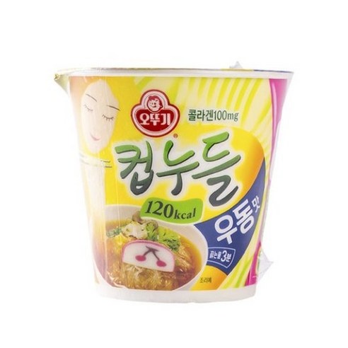 오뚜기 컵누들 우동맛 컵 38.1g, 6개