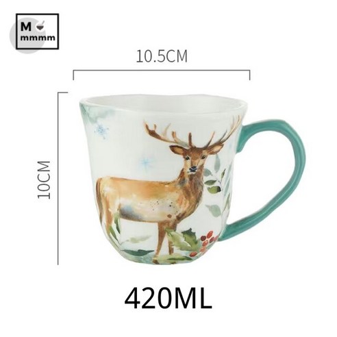 FREELIFE 북유럽 머그컵 세트 예쁜 도자기 VW-252, H-420ML-680