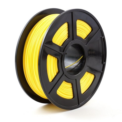 Xzante 3D 프린터 필라멘트 1.75mm 1 Kg 스풀 필라멘트 소모품 재질 매끄럽고 진한 노란색, 다크 옐로우