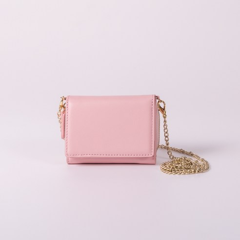 천연가죽 크로스 여성 지퍼 동전 반지갑 RAFFINE