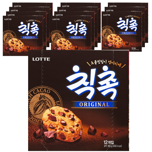 롯데제과 칙촉, 180g, 12개