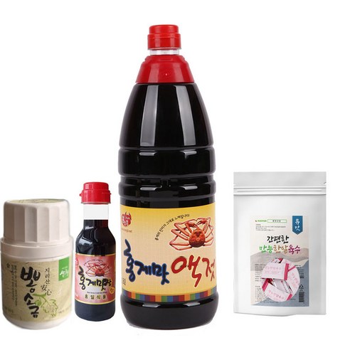 [홍일식품]홍게맛액젓1800ml+200ml+지리산뽕소금+간편육수, 200ml