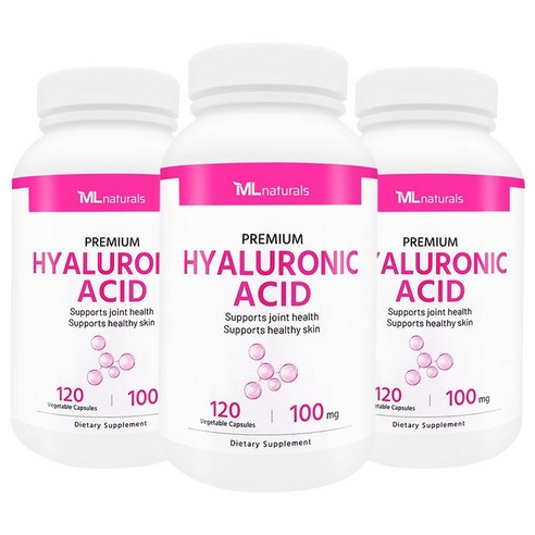 마이라이프내추럴스 히알루론산 100mg 베지터블 캡슐, 3개, 120정