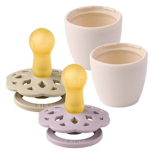 빕스 보헴 고무 쪽쪽이 2P+화분캡 2P, 보헴 2단계 더스키라일락+바닐라+화분캡2P