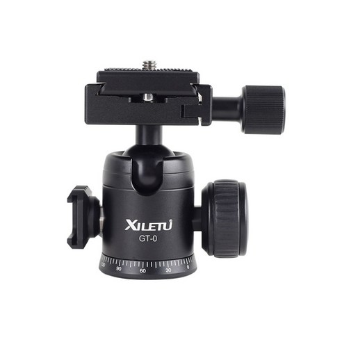 주닉스 XILETU GT-0 카메라 삼각대 파노라마 볼헤드 탈착식 콜드슈, 1개
