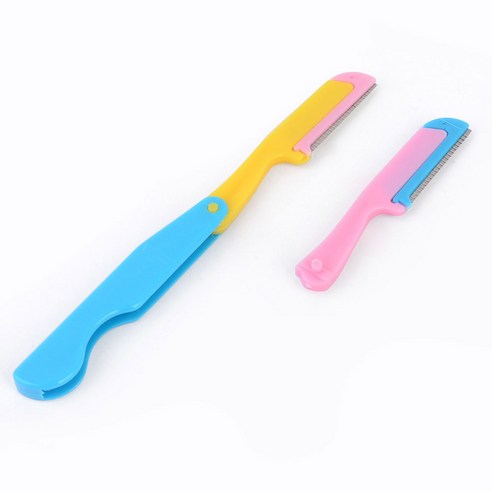 Foldable 리필포함 접이식 눈썹칼, 1개, 색상랜덤 (본품+리필1개)