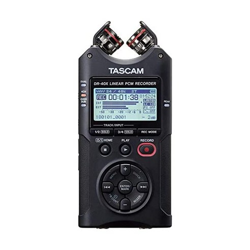 타스캠 Tascam DR-40X 4트랙 핸드헬드 음성 필드 레코더