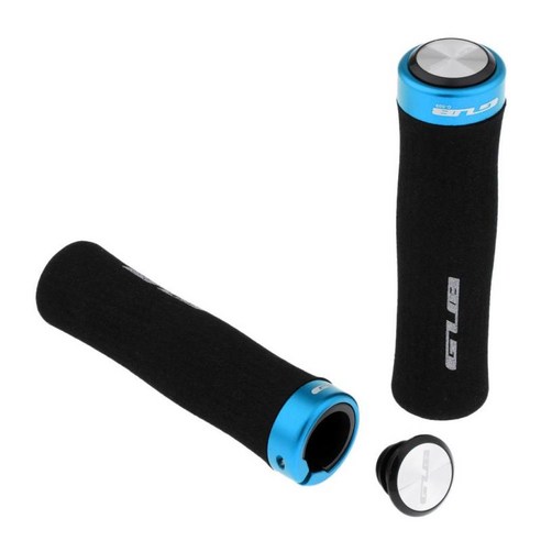 자전거 핸들바 그립 로드 바이크 MTB 핸들바 그립, 설명, 알루미늄 합금 고무, 블루