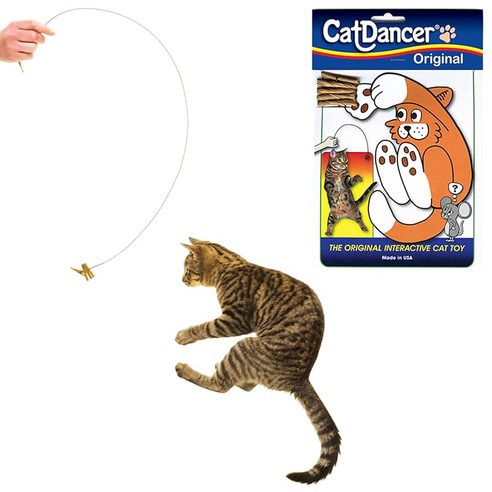 Cat Dancer Products 캣 댄서 (Cat Danser) 고양이용 장난감 고양이 깃털 낚싯대