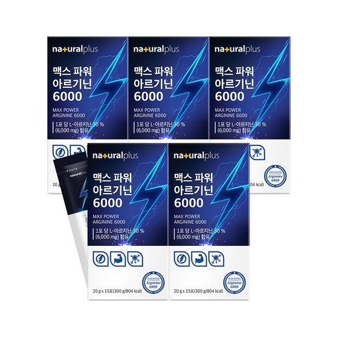 힘찬하루 내츄럴플러스 맥스 파워 액상형스틱 아르기닌6000 20g, 300g, 4개