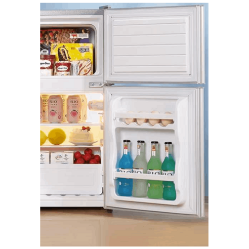 소형냉장고 2도어 냉장고 사무실 식품 음료 냉동고, 385x380x728 실버