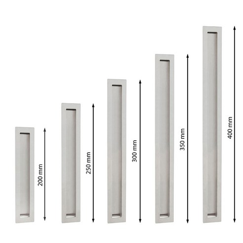 매립형 슬라이딩도어손잡이 MS-01 S/H 스텐헤어라인, 400mm, 1개