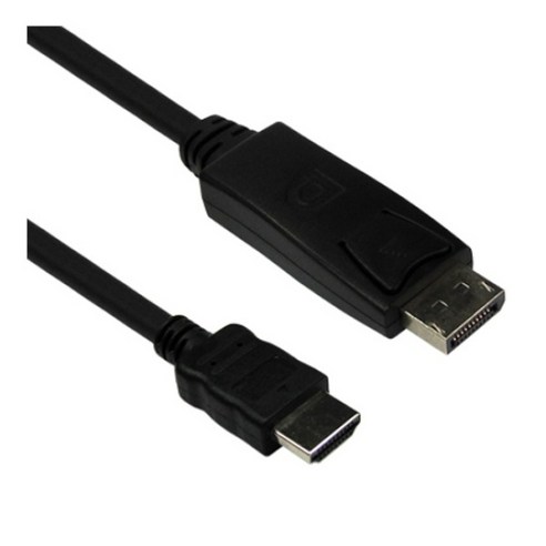 [강원전자] NETmate DisplayPort 1.1 to HDMI 케이블 1.8M [DC-H4 [블랙], 단일 모델명/품번