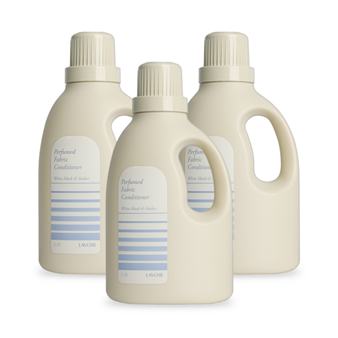 라브아 퍼퓸 초고농축 섬유유연제 화이트머스크앤앰버 향 1.5L, 3개