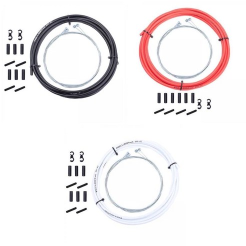 범용 브레이크 케이블 및 하우징 1pcs 자전거 자전거 Mountain Road BMX 화이트+범용 브레이크 케이블 및 하우징 1pcs, 설명한대로, 강철