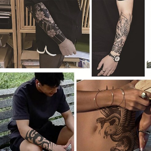 부띠끄38 반영구 리얼 타투 스티커 워터밤, 여름철 필수 아이템! 문신스티커