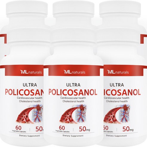 마이라이프 내추럴스 폴리코사놀 50mg 60정 6병, 6개