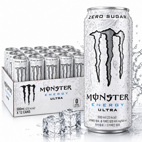 몬스터에너지 울트라, 500ml, 12개입