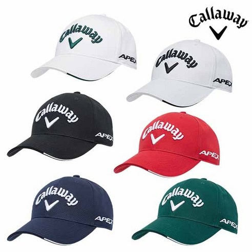 캘러웨이 투어 캡 골프 모자, 레드