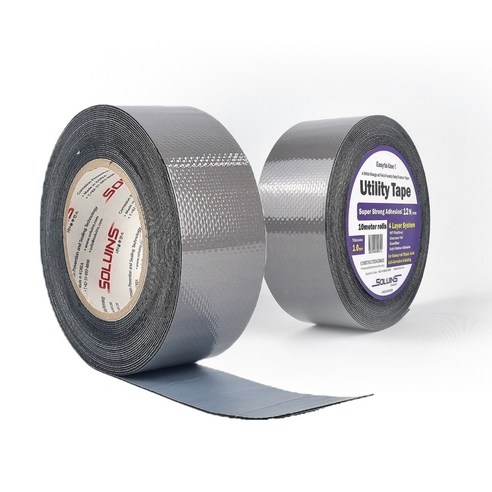 솔루인스 다목적 부틸테이프 회색 1T x 10m x 폭 50mm, 2개