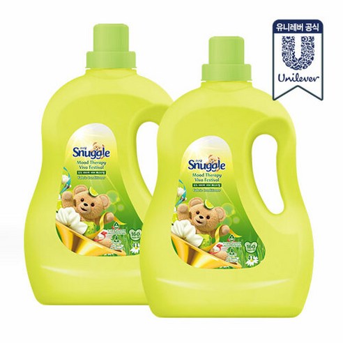 스너글 무드테라피 섬유유연제 비바페스티벌 4L 2개, 단품, 단품없음