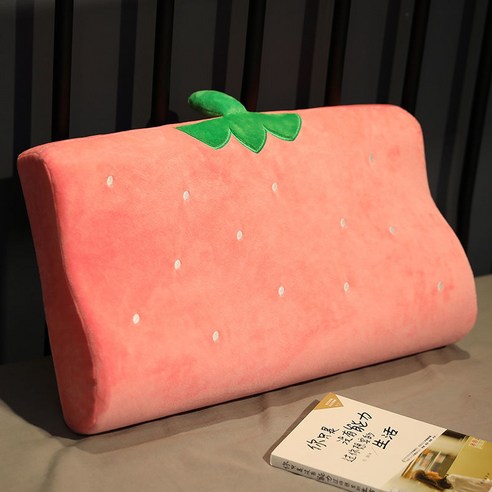 MOHEGIA 새로운 메모리 베개 단일 자궁 베개/베개, 딸기, 약 50*30cm (베갯케이스 베개 코어)