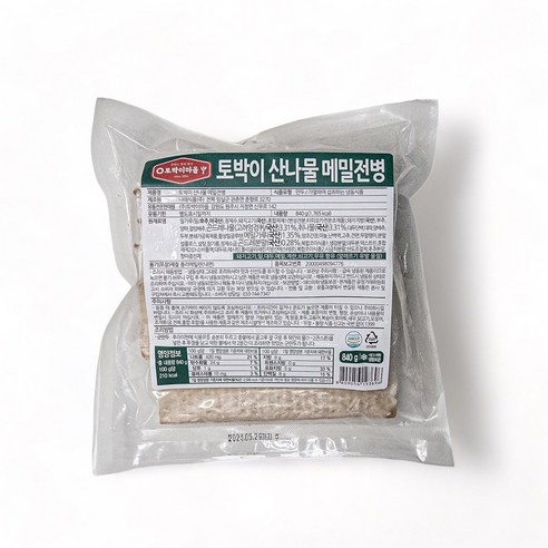 토박이 산나물 메밀전병 강원도산 곤드레나물과 취나물을 생대파 생부추와 함께 정성스럽게 만든 강원도식 별미, 840g, 1개