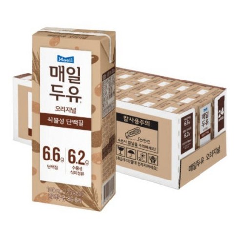 매일유업 매일두유 식이섬유, 190ml, 48개