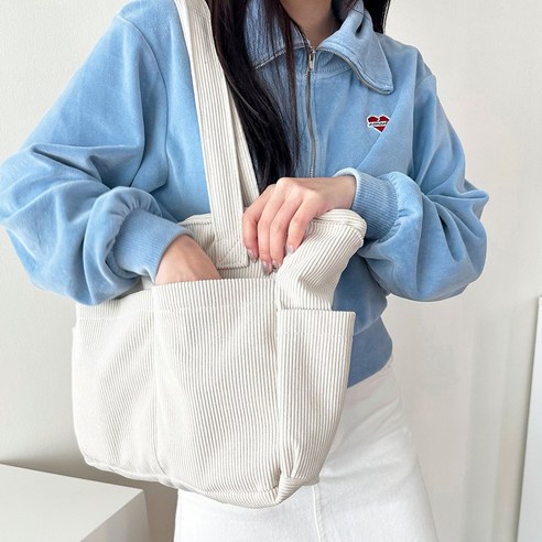 코듀로이 가방 겨울 골덴 데일리 보부상백
