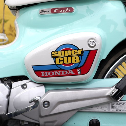 슈퍼커브, 개성 한 방울로 완성! 레트로 감성 스티커로 나만의 커스텀 완성! 슈퍼커브스티커