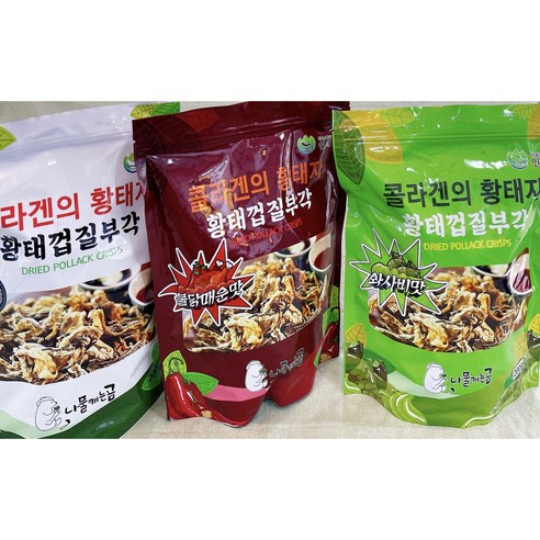 [초당건어물]황태껍질부각 오리지날맛 150g 와사비맛 불닭매운맛, 1개