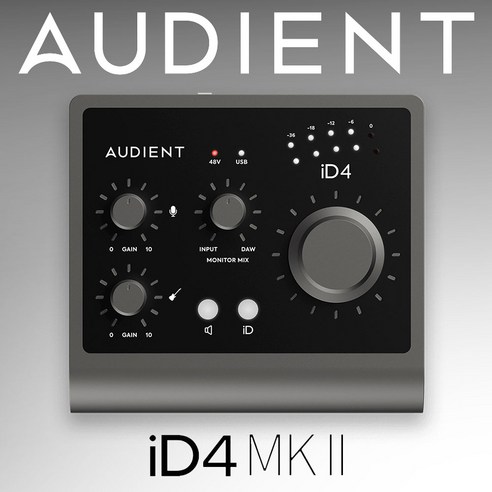 Audient 오디언트 ID4 MK2 아이디4 마크2 오디오 인터페이스, ID4 MK2 루프백 오인페