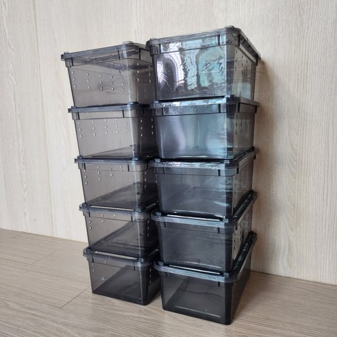 렙티언즈 적재형 케이지 도마뱀 파충류 게코 사육장 중, 10세트