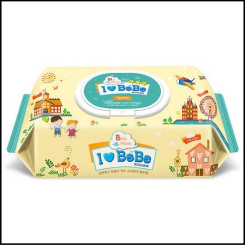 아이러브베베 아이보리 물티슈 캡형, 62g, 72개입, 20개