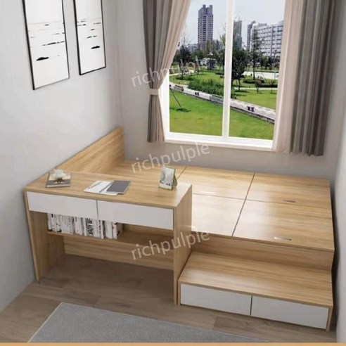 공간 효율 극대화, 원룸을 위한 다재다능한 원룸 책상 침대 세트