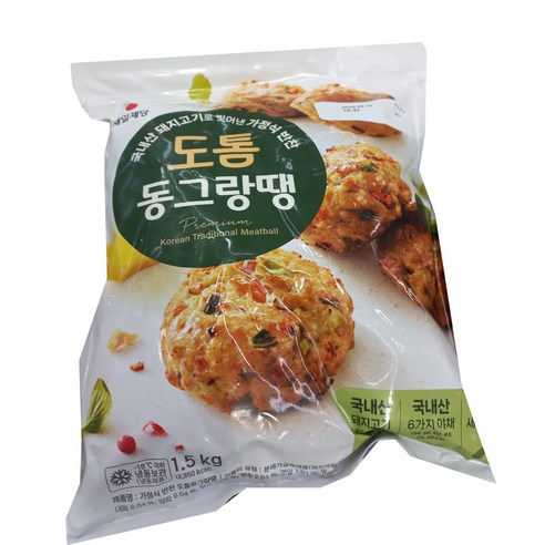 코스트코 도톰 동그랑땡1.5kg 아이스포장무료 코스트코 씨제이 동그랑땡, 1개, 1.5kg
