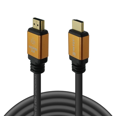 HDMI 2.0 골드 메탈 케이블 4K UHD 1.5M 2M 3M 5M 10M, 1개