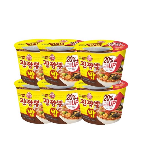 <올따옴> 오뚜기 맛있는 컵밥 진짬뽕밥, 6개