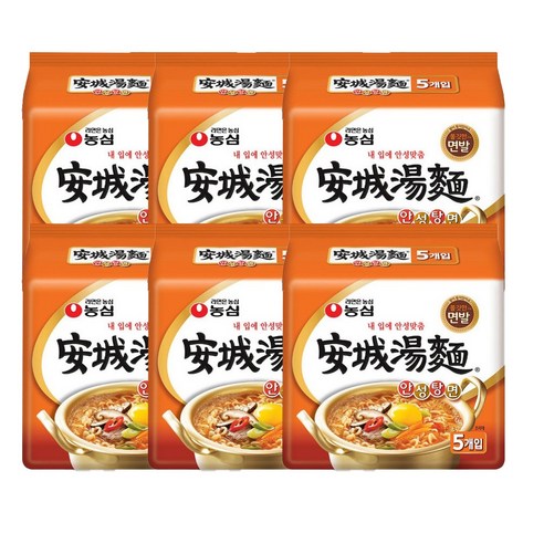 <올따옴> 농심 안성탕면 5입멀티 6봉, 30개