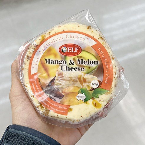 치즈앤푸드 치즈앤푸드 ELF 멜론앤 아몬드 과일치즈 125g x 2개, 종이박스포장