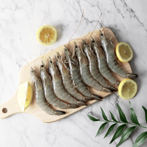 산지직송 국내산 전남신안 활새우 생새우 1kg 품질보증 흰다리 새우 대하 구이 특사이즈, 급냉 새우 1kg(30~35미 내외), 1개