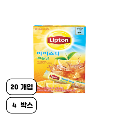립톤)아이스티 레몬맛 스틱, 14g, 40개