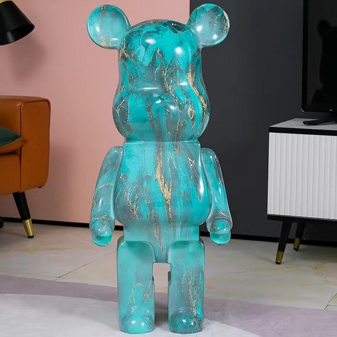 Nurom 베어브릭 대형 피규어 저금통 50cm 80cm 곰돌이 인테리어 집들이 개업 선물, F