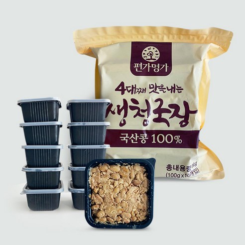 무염 청국장 생청국장 냄새없는청국장 강화도 100년전통 줄서는맛집, 100g, 60개